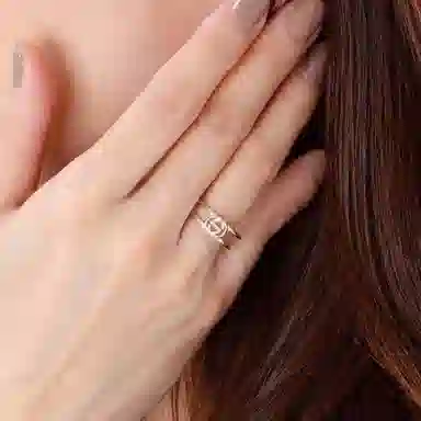 Gucci Double G Silver Ring