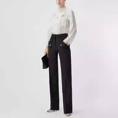 Burberry SS21 Wool Trousers Black