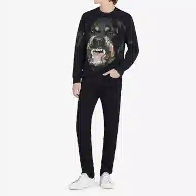Givenchy Rottweiler Print Sweatshirt Black