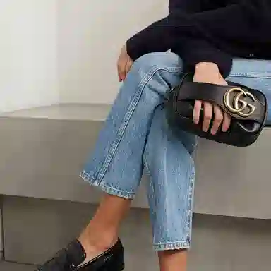 Gucci Black Logo Clutch