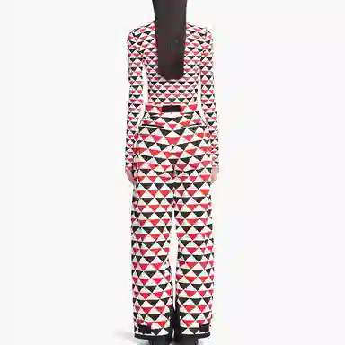 Prada SS22 Triangle Logo Ski Pants Red