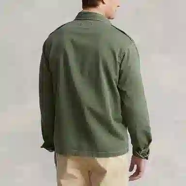 Polo Ralph Lauren SS22 Cotton Satin Shirt Green