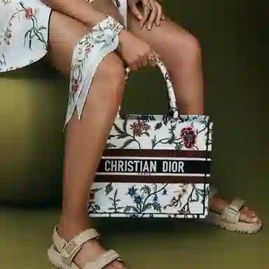 DIOR BookTote Petites Fleurs Tote