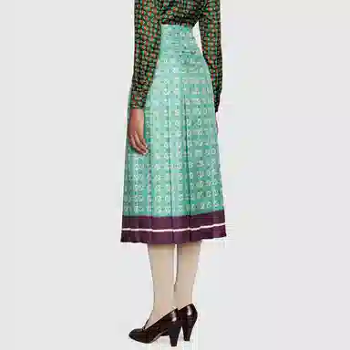Gucci Silk Skirt Blue