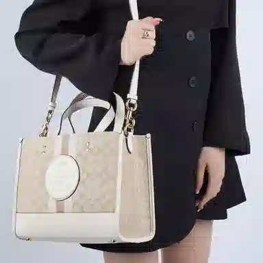 COACH Dempsey 30 Logo Tote