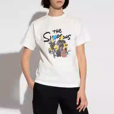 Balenciaga x The Simpsons SS22 White Tee