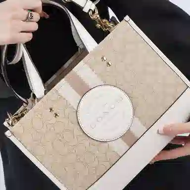 COACH Dempsey 30 Logo Tote