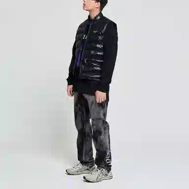 acme de la vie ADLV Logo Down Vest Black