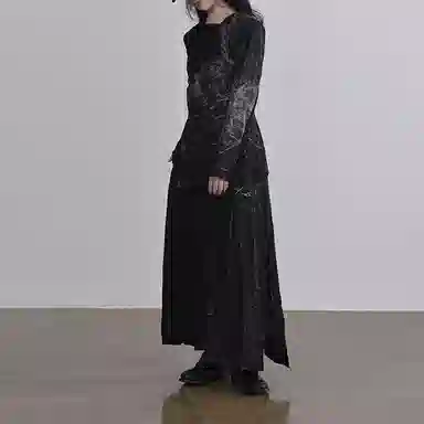 Yohji Yamamoto Long Coat Black