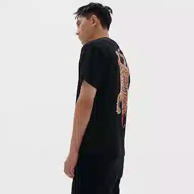 CLOT Tiger Print Loose Fit T-Shirt Black