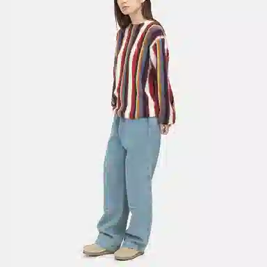 Stussy Vertical Striped Knit Crew