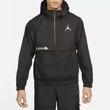 Jordan Logo Pullover Jacket Black