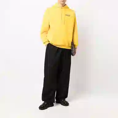 Balenciaga Logo Hoodie Yellow