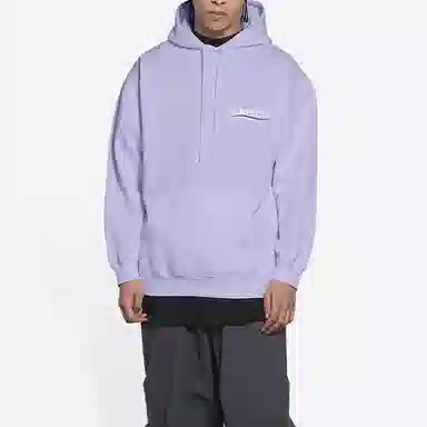 Balenciaga Logo Print Pullover Purple