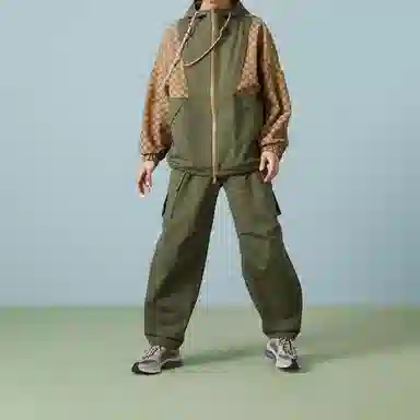 GUCCI Loose Fit Hoodie Jacket Green