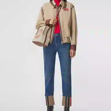 Burberry Peg Bucket Bag Small Natural Brown Red