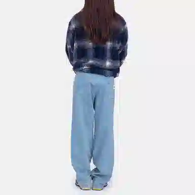 Stussy Shadow Plaid Sherpa Zip Shirt