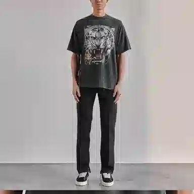 REPRESENT Tiger Head Black Tee