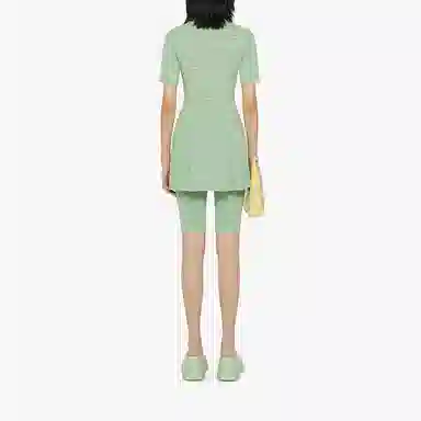 Givenchy SS22 Pleated Skirt Green