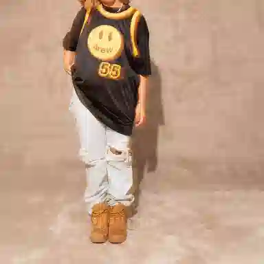 Drew House SS22 Mesh-mascot-basketball-jersey-black