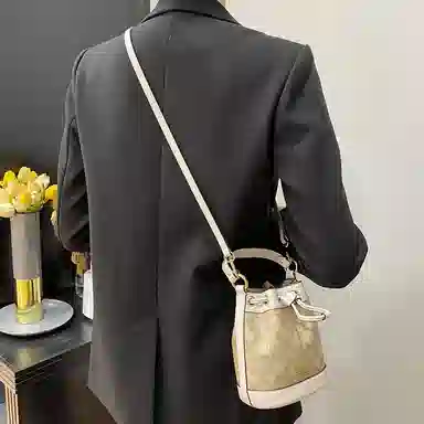 COACH Dempsey 15 Bucket Bag White