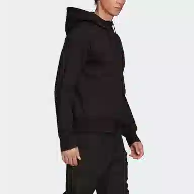 Y-3 Logo Zip Hoodie Black
