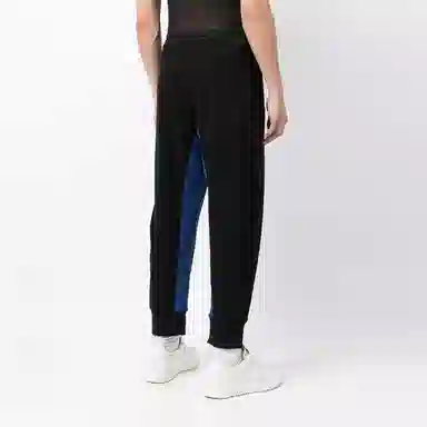 Armani Exchange FW21 Striped Logo Joggers Black