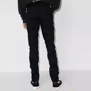 REPRESENT FW21 Black Distressed Skinny Jeans