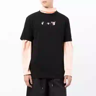 OFF-WHITE FW21 Fushi Logo Tee Black