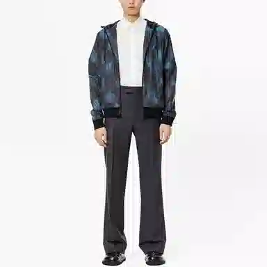 Louis Vuitton FW21 Zip Hoodie Jacket Blue