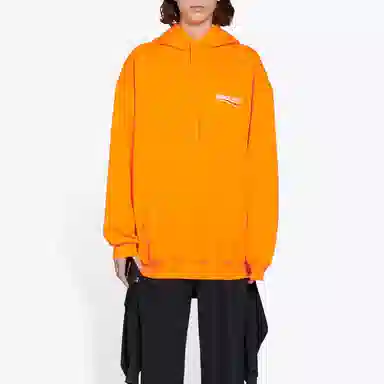 Balenciaga FW21 Logo Hoodie Orange