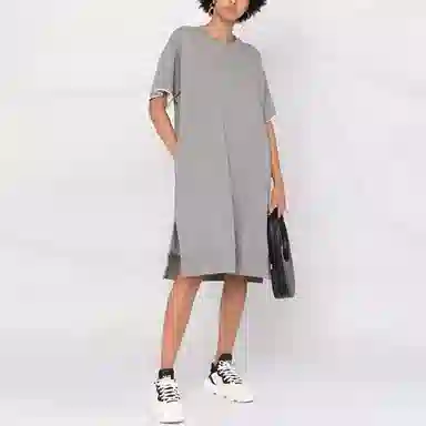 MM6 Maison Margiela A-Line Dress Grey