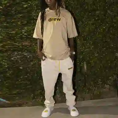 Drew House FW21 Secret Ss Tee Khaki LogoT