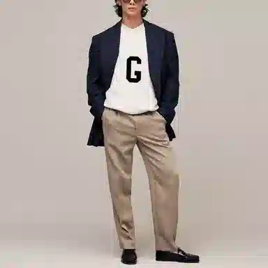 Fear of God FW21 G Crewneck Sweatshirt Cream Heather