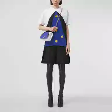 Burberry FW21 Colorblock Star Print T-Shirt White