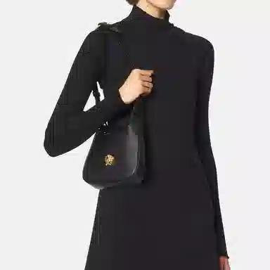 Versace La Medusa Hobo Bag Black