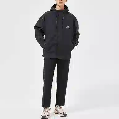 New Balance Logo Print Hoodie Black