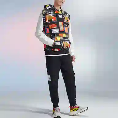 李宁 韦德系列 休闲宽松运动束脚卫裤 男款 黑色