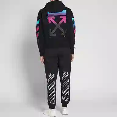 OFF-WHITE AW18 Gradient Hoodie Black