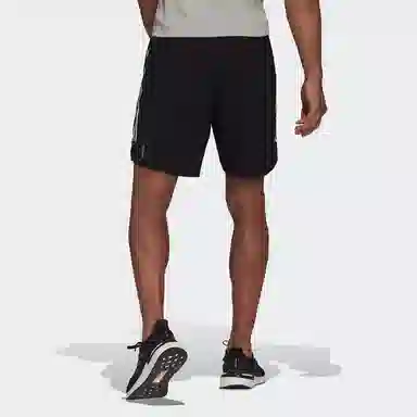 adidas Reflective Logo Striped Shorts Black