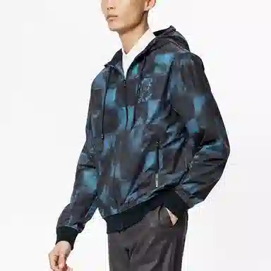 Louis Vuitton FW21 Zip Hoodie Jacket Blue