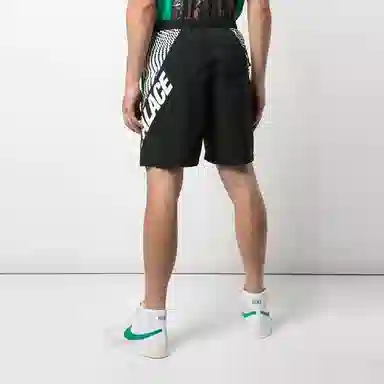PALACE Swirl Shorts Black White