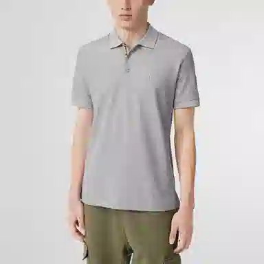 Burberry Polo Shirt Light Gray