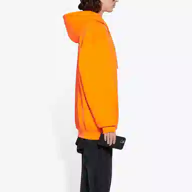 Balenciaga FW21 Logo Hoodie Orange