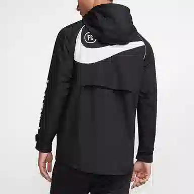 Nike Logo Print Hoodie Black