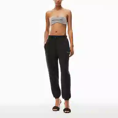 Alexander Wang FW21 Fleece Sweatpants Black