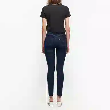 Levis High Waist Pencil Jeans Blue