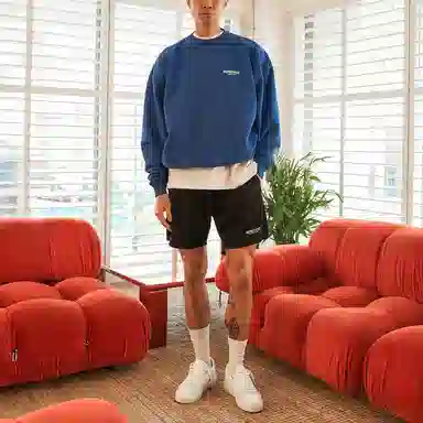 REPRESENT SS22 Logo Print Shorts Black