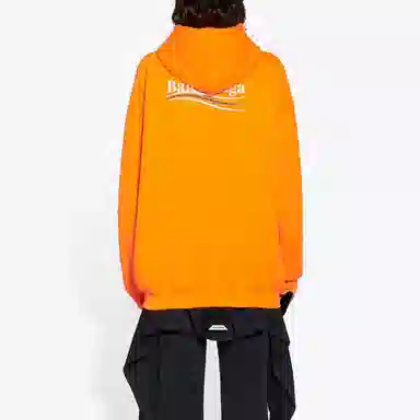 Balenciaga FW21 Logo Hoodie Orange