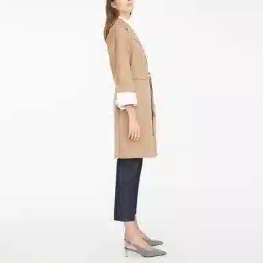 MaxMara Arona Wool Coat Light Brown